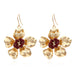 Wholesale alloy pastoral Gold Flower Earrings JDC-ES-MY174 Earrings 曼茵 color Wholesale Jewelry JoyasDeChina Joyas De China