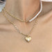 Wholesale alloy pearl asymmetric stitching necklaces JDC-NE-XC223 Necklaces 夏晨 gold Wholesale Jewelry JoyasDeChina Joyas De China