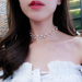 Bulk Jewelry Wholesale alloy pearl clavicle Necklaces JDC-NE-sf002 Wholesale factory from China YIWU China