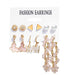 Wholesale Alloy Pearl Crystal Earrings Set JDC-ES-F609 Earrings 韩之尚 51802 alloy Wholesale Jewelry JoyasDeChina Joyas De China