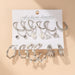 Wholesale Alloy Pearl Crystal Earrings Set JDC-ES-F609 Earrings 韩之尚 5225125 alloy Wholesale Jewelry JoyasDeChina Joyas De China