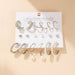 Wholesale Alloy Pearl Crystal Earrings Set JDC-ES-F609 Earrings 韩之尚 5254425 alloy Wholesale Jewelry JoyasDeChina Joyas De China