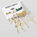 Wholesale Alloy Pearl Crystal Earrings Set JDC-ES-F609 Earrings 韩之尚 C20-01-11 alloy Wholesale Jewelry JoyasDeChina Joyas De China