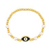 Wholesale alloy pearl demon eye bracelet JDC-BT-AS101 Bracelet 翱昇 balck Wholesale Jewelry JoyasDeChina Joyas De China