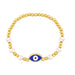 Wholesale alloy pearl demon eye bracelet JDC-BT-AS101 Bracelet 翱昇 deep blue Wholesale Jewelry JoyasDeChina Joyas De China