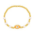 Wholesale alloy pearl demon eye bracelet JDC-BT-AS101 Bracelet 翱昇 orange Wholesale Jewelry JoyasDeChina Joyas De China