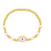 Wholesale alloy pearl demon eye bracelet JDC-BT-AS101 Bracelet 翱昇 pink Wholesale Jewelry JoyasDeChina Joyas De China