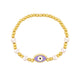 Wholesale alloy pearl demon eye bracelet JDC-BT-AS101 Bracelet 翱昇 purple Wholesale Jewelry JoyasDeChina Joyas De China