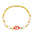 Wholesale alloy pearl demon eye bracelet JDC-BT-AS101 Bracelet 翱昇 rose red Wholesale Jewelry JoyasDeChina Joyas De China