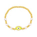 Wholesale alloy pearl demon eye bracelet JDC-BT-AS101 Bracelet 翱昇 yellow Wholesale Jewelry JoyasDeChina Joyas De China