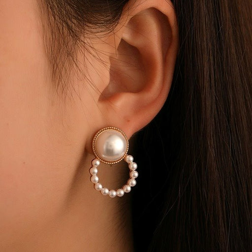 Wholesale alloy pearl earrings JDC-ES-A096 Earrings 妙雅 Wholesale Jewelry JoyasDeChina Joyas De China