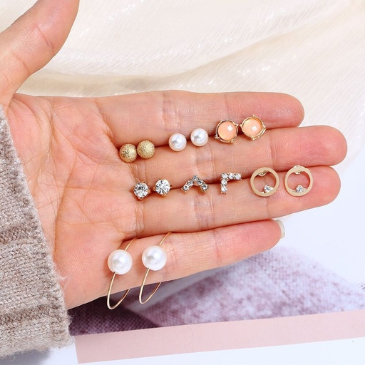 Bulk Jewelry Wholesale alloy pearl Earrings JDC-ES-bq193 Wholesale factory from China YIWU China