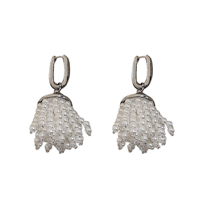 Wholesale alloy Pearl Earrings JDC-ES-BY-083 Earrings 宝钰 Wholesale Jewelry JoyasDeChina Joyas De China