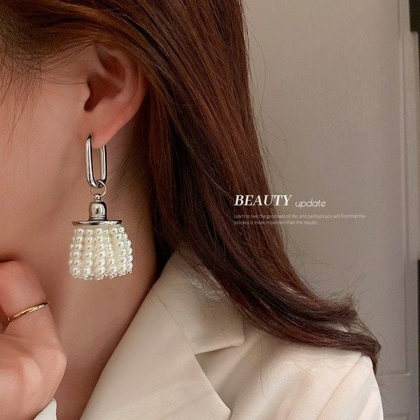 Wholesale alloy Pearl Earrings JDC-ES-BY-083 Earrings 宝钰 Wholesale Jewelry JoyasDeChina Joyas De China