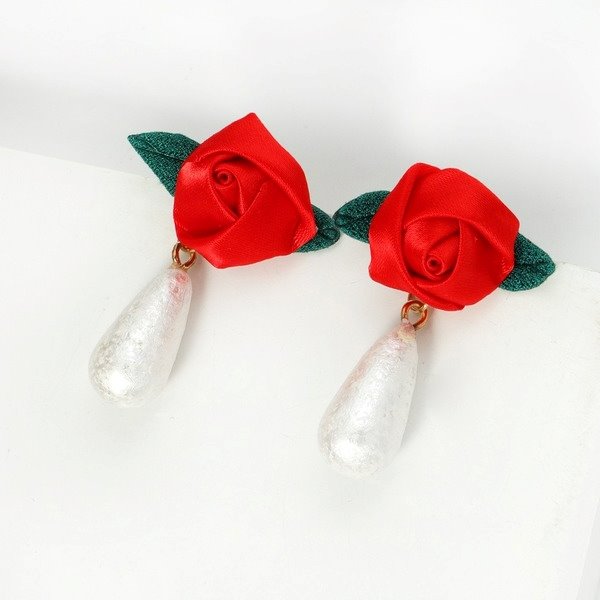Wholesale alloy pearl earrings JDC-ES-JQ229 Earrings 佳琪 Wholesale Jewelry JoyasDeChina Joyas De China