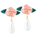 Wholesale alloy pearl earrings JDC-ES-JQ229 Earrings 佳琪 Wholesale Jewelry JoyasDeChina Joyas De China