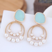 Bulk Jewelry Wholesale alloy Pearl Earrings JDC-ES-wy049 Wholesale factory from China YIWU China