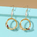 Wholesale Alloy pearl natural stone earrings JDC-ES-NM002 Earrings 诺铭 Wholesale Jewelry JoyasDeChina Joyas De China