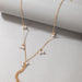 Wholesale alloy pearl tassel necklace JDC-NE-C190 NECKLACE 咏歌 17333 Wholesale Jewelry JoyasDeChina Joyas De China