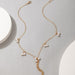 Wholesale alloy pearl tassel necklace JDC-NE-C190 NECKLACE 咏歌 Wholesale Jewelry JoyasDeChina Joyas De China