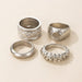 Wholesale alloy personality 4-piece trend ring JDC-RS-C360 Rings 咏歌 Wholesale Jewelry JoyasDeChina Joyas De China