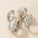 Wholesale alloy personality 4-piece trend ring JDC-RS-C360 Rings 咏歌 Wholesale Jewelry JoyasDeChina Joyas De China