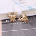 Wholesale alloy personalized oil dripping snowflake antler Earrings JDC-ES-MY233 Earrings 曼茵 Wholesale Jewelry JoyasDeChina Joyas De China