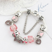 Wholesale Alloy Pink Bow Bracelet （F）JDC-BT-XingL027 Bracelet 星銮 Wholesale Jewelry JoyasDeChina Joyas De China