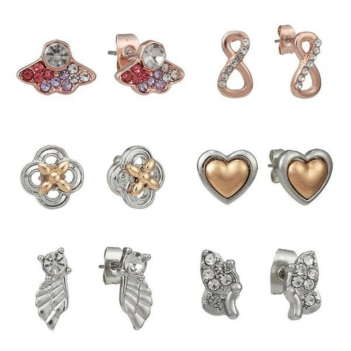 Wholesale alloy pink fan Earrings JDC-ES-xingl004 Earrings 星鸾 Wholesale Jewelry JoyasDeChina Joyas De China