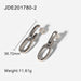 Wholesale alloy plain double geometric earrings JDC-ES-JD323 Earrings 杰鼎 JDE201780-2 Wholesale Jewelry JoyasDeChina Joyas De China