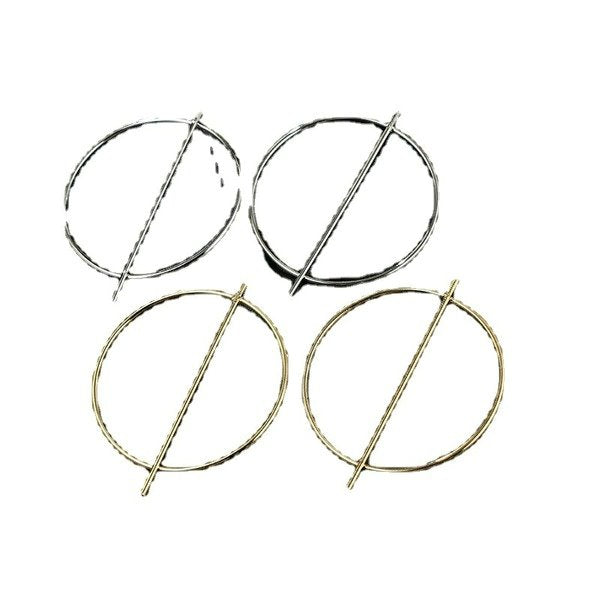 Wholesale alloy plain ring metal ear studs JDC-ES-C441 Earrings 咏歌 Wholesale Jewelry JoyasDeChina Joyas De China