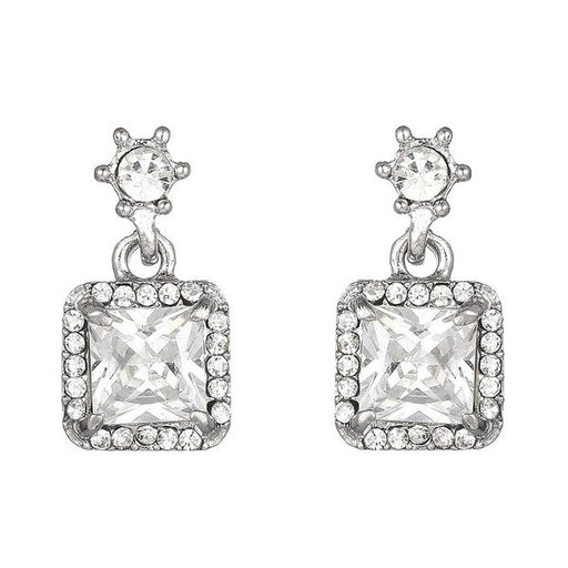 Wholesale alloy Plain Silver Pendant Earrings JDC-ES-xingl017 Earrings 星鸾 Wholesale Jewelry JoyasDeChina Joyas De China