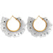 Wholesale alloy polka dot chiffon lace earrings JDC-ES-JQ223 Earrings 佳琪 white Wholesale Jewelry JoyasDeChina Joyas De China