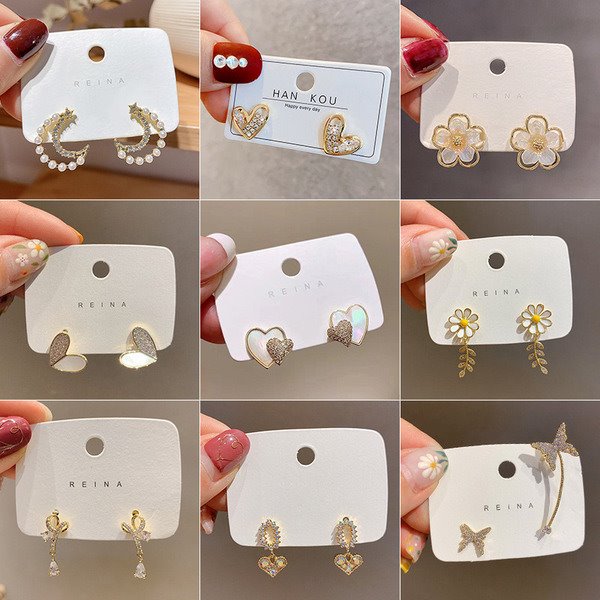 Wholesale alloy polygon Silver Earrings JDC-ES-BY016 Earrings 宝钰 Wholesale Jewelry JoyasDeChina Joyas De China