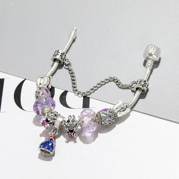 Wholesale Alloy Purple Cheshire Cat Bracelet （F）JDC-BT-XingL028 Bracelet 星銮 Wholesale Jewelry JoyasDeChina Joyas De China