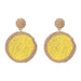 Wholesale Alloy Raffia Round Earrings JDC-ES-JL783 Earrings 氿乐 Wholesale Jewelry JoyasDeChina Joyas De China