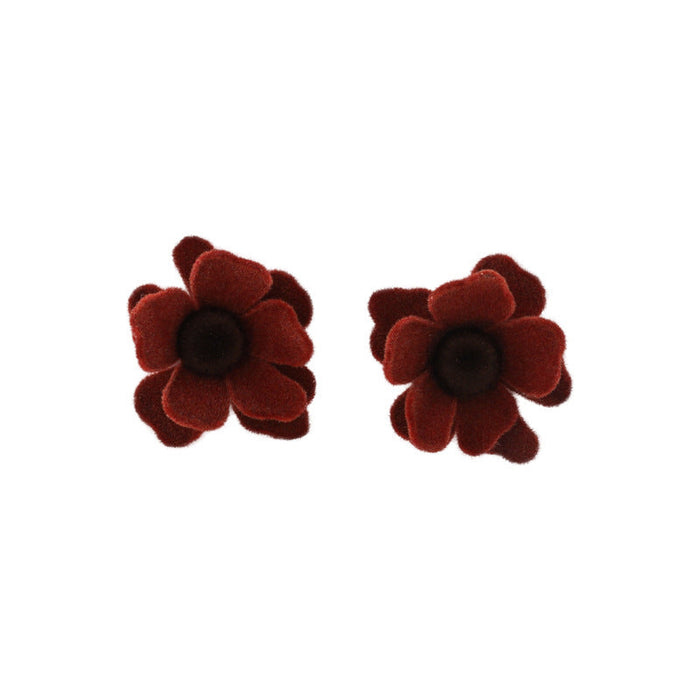 Wholesale alloy Red Flower Earrings JDC-ES-MS115 Earrings JoyasDeChina Wholesale Jewelry JoyasDeChina Joyas De China