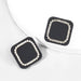 Wholesale alloy resin acrylic rhombus earrings JDC-ES-JL795 Earrings 氿乐 black Wholesale Jewelry JoyasDeChina Joyas De China