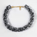 Wholesale Alloy Resin Black And White Speckled Chain Necklace JDC-NE-JL189 Necklaces 氿乐 black Wholesale Jewelry JoyasDeChina Joyas De China
