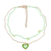 Wholesale Alloy Resin Drip Oil Love Necklace JDC-NE-JL187 Necklaces 氿乐 Wholesale Jewelry JoyasDeChina Joyas De China