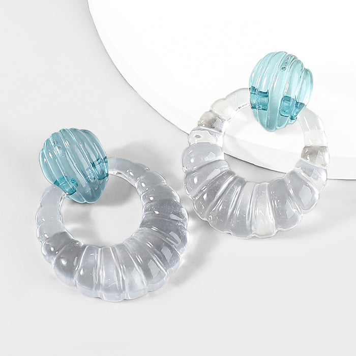 Wholesale Alloy Resin Earrings JDC-ES-JL704 Earrings ?鹄? transparent Wholesale Jewelry JoyasDeChina Joyas De China