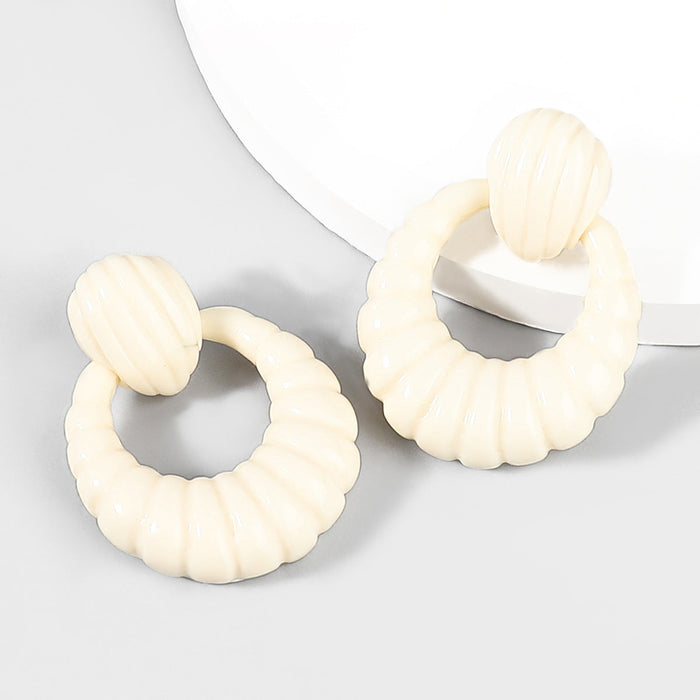 Wholesale Alloy Resin Earrings JDC-ES-JL704 Earrings ?鹄? white Wholesale Jewelry JoyasDeChina Joyas De China