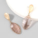 Wholesale Alloy Resin Earrings JDC-ES-JL705colored rhinestones Earrings ?鹄? pink Wholesale Jewelry JoyasDeChina Joyas De China