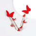Wholesale alloy resin flannel earrings JDC-ES-JL804 Earrings 氿乐 Wholesale Jewelry JoyasDeChina Joyas De China