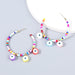 Wholesale alloy resin flower eye Earrings JDC-ES-JL821 Earrings 氿乐 eye Wholesale Jewelry JoyasDeChina Joyas De China