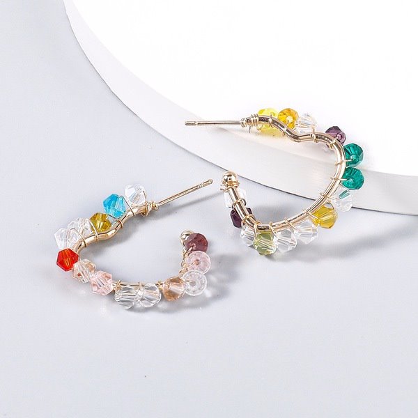 Wholesale alloy resin heart earrings JDC-ES-JL764 Earrings 氿乐 Wholesale Jewelry JoyasDeChina Joyas De China