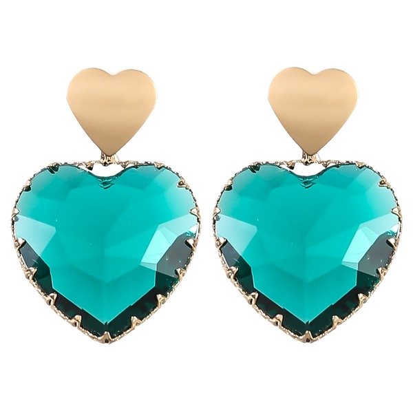 Wholesale alloy resin heart-shaped earrings JDC-ES-JL706 Earrings ?鹄? Wholesale Jewelry JoyasDeChina Joyas De China