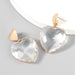 Wholesale alloy resin heart-shaped earrings JDC-ES-JL706 Earrings ?鹄? white Wholesale Jewelry JoyasDeChina Joyas De China