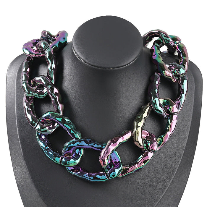 Wholesale Alloy Resin Irregular Necklace JDC-NE-JL190 Necklaces 氿乐 A Wholesale Jewelry JoyasDeChina Joyas De China