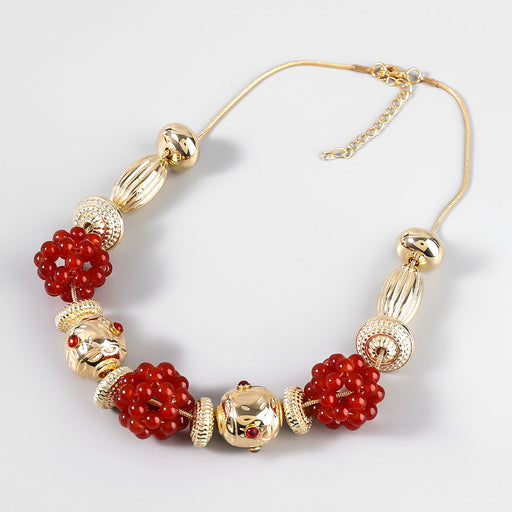 Wholesale Alloy Resin Necklace JDC-NE-JL192 Necklaces 氿乐 Wholesale Jewelry JoyasDeChina Joyas De China